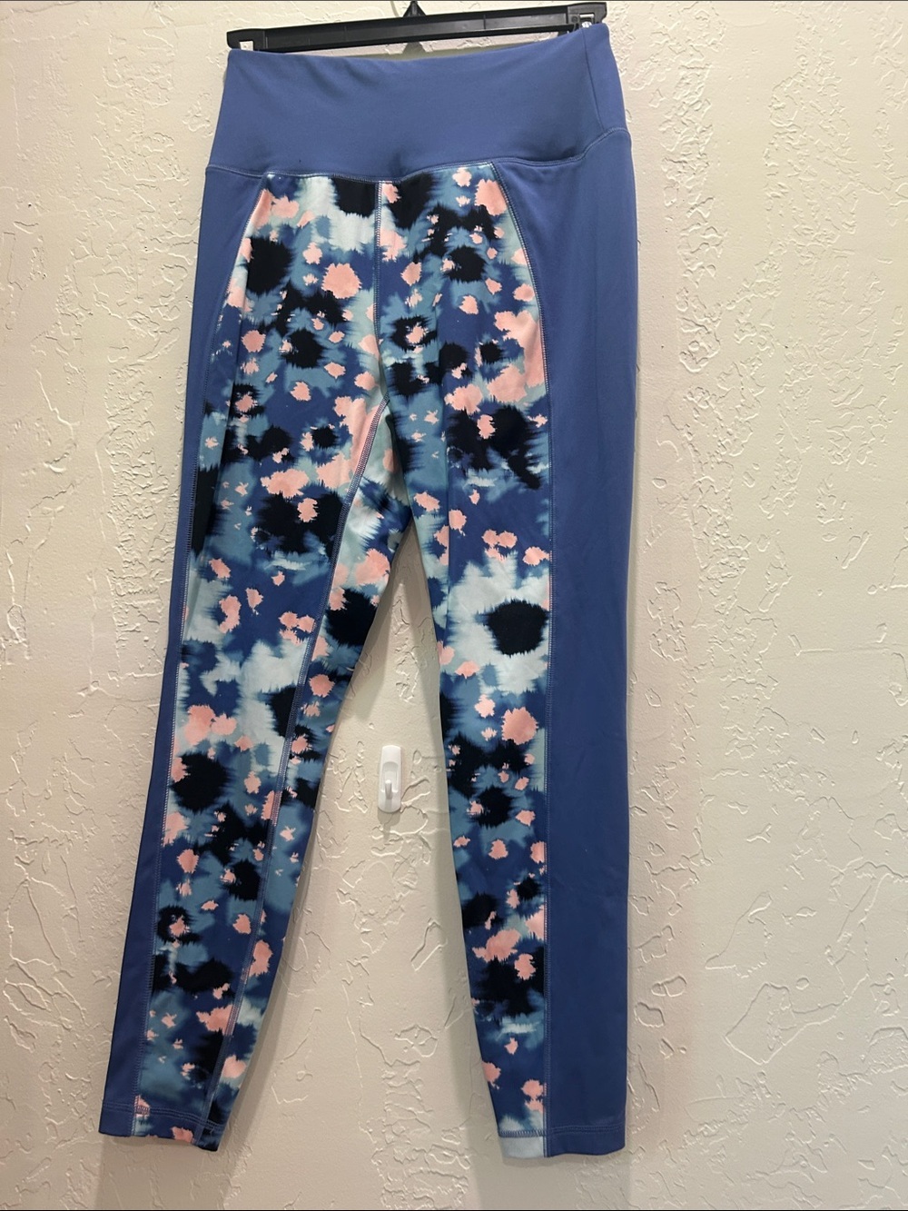 Zelos ~ Women’s Blue Floral Print Active Leggings